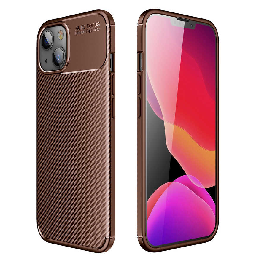iPhone 13 Mini Uyumlu NXXA Negro Silikon Kapak-Kahverengi