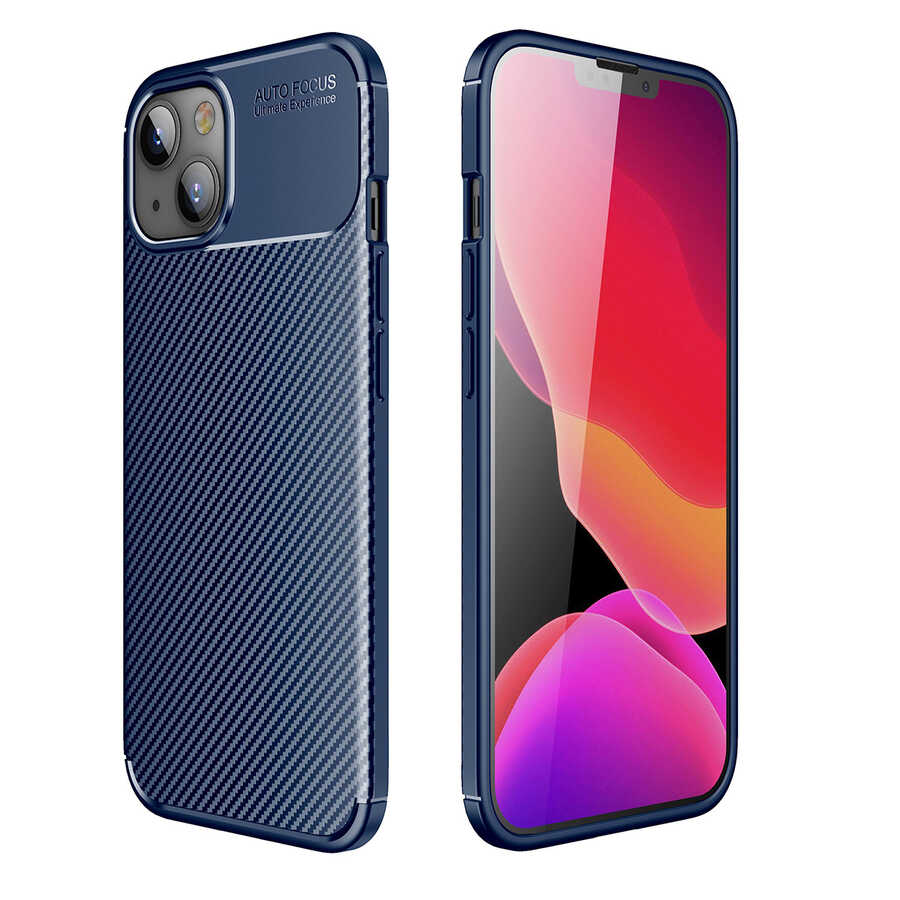 iPhone 13 Mini Uyumlu NXXA Negro Silikon Kapak-Lacivert
