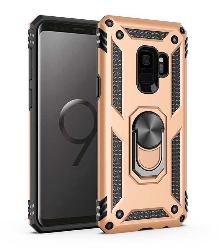 Galaxy S9 Kılıf NXXA Vega Kapak-Gold