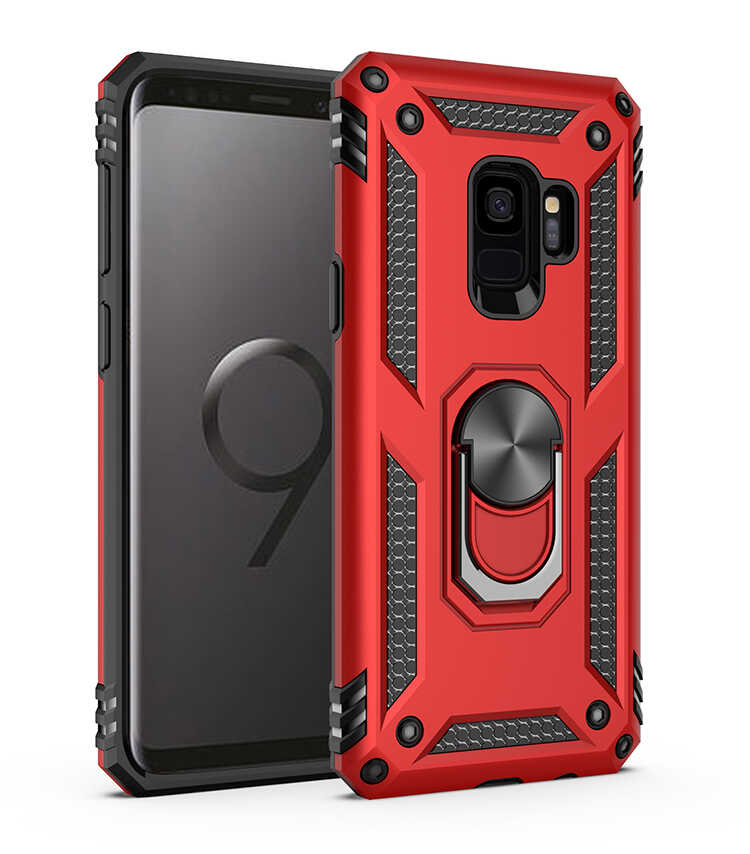 Galaxy S9 Kılıf NXXA Vega Kapak-Kırmızı