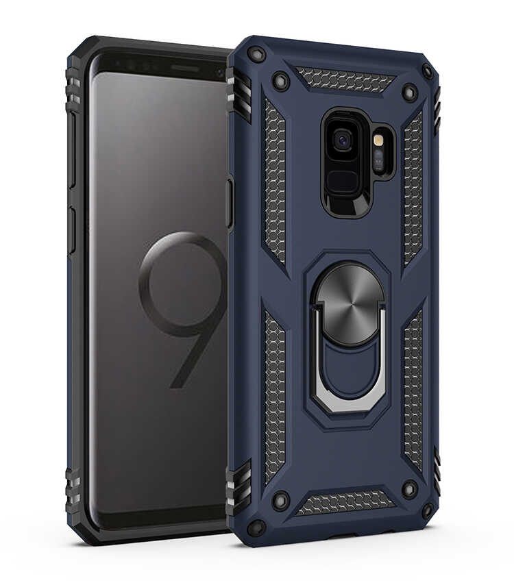 Galaxy S9 Kılıf NXXA Vega Kapak-Mavi