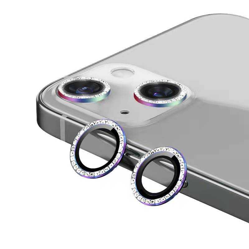 iPhone 13 Mini Uyumlu NXXA CL-06 Kamera Lens Koruyucu-Colorful