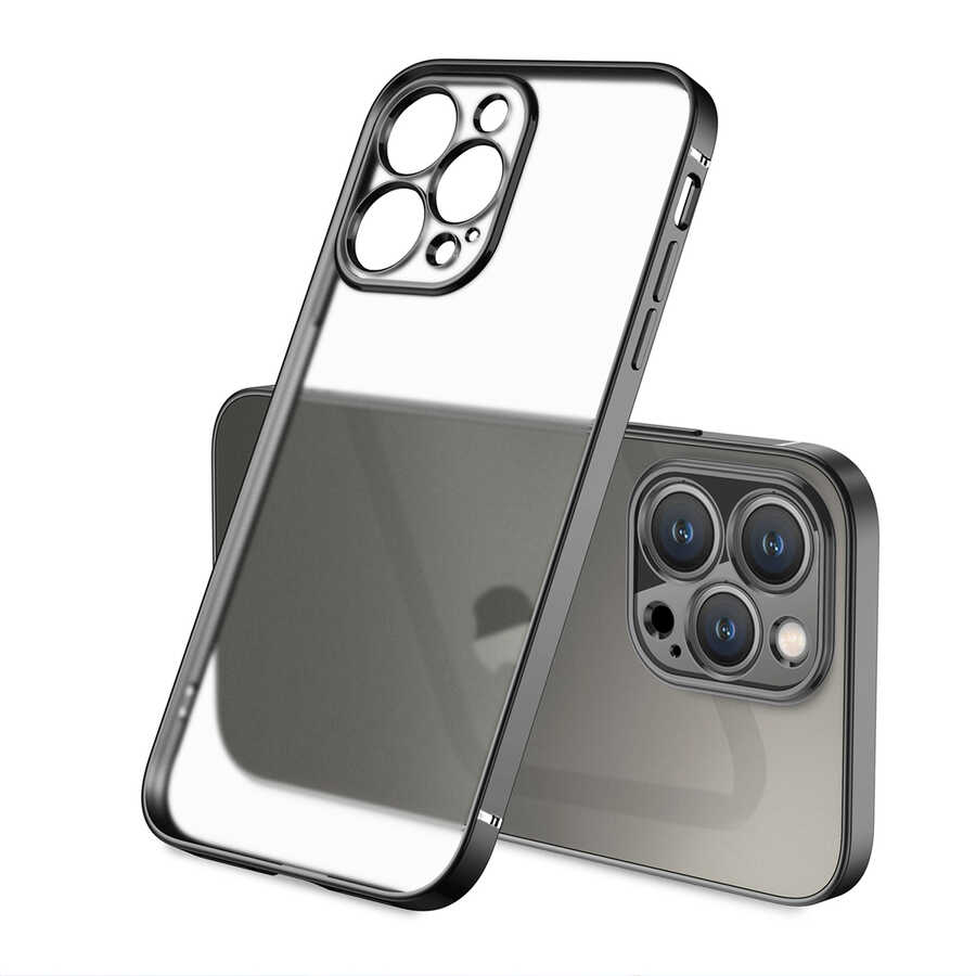 iPhone 12 Pro Max Uyumlu NXXA Mat Gbox Kapak-Siyah