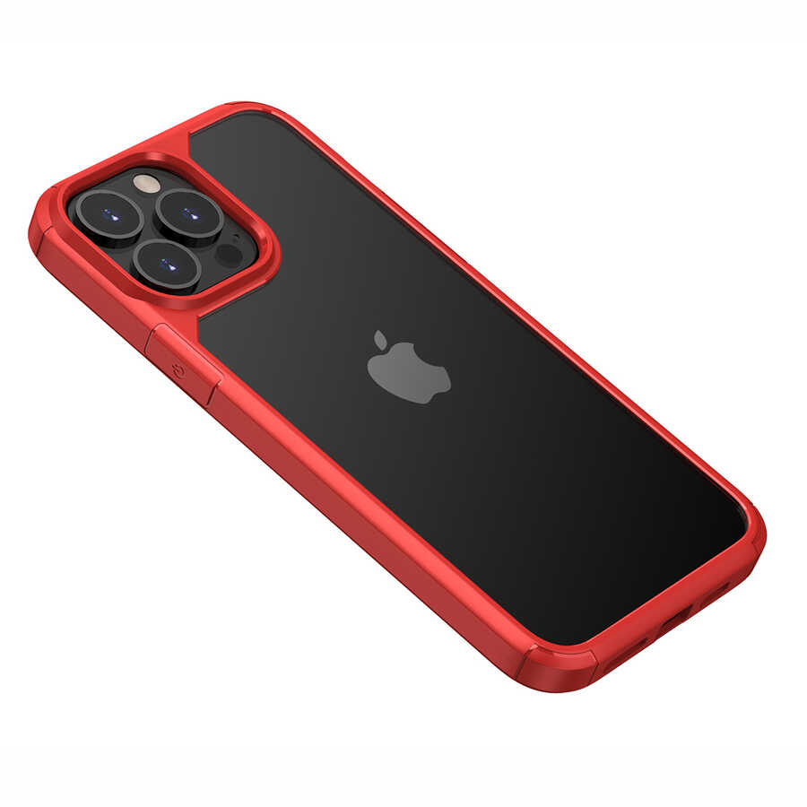 iPhone 13 Pro Uyumlu NXXA Roll Kapak-Kırmızı