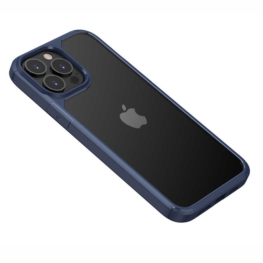 iPhone 13 Pro Max Kılıf NXXA Roll Kapak-Mavi