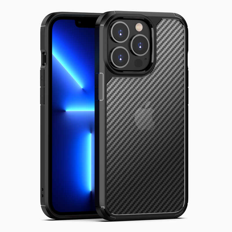 iPhone 13 Pro Max Uyumlu NXXA İnoks Kapak-Siyah