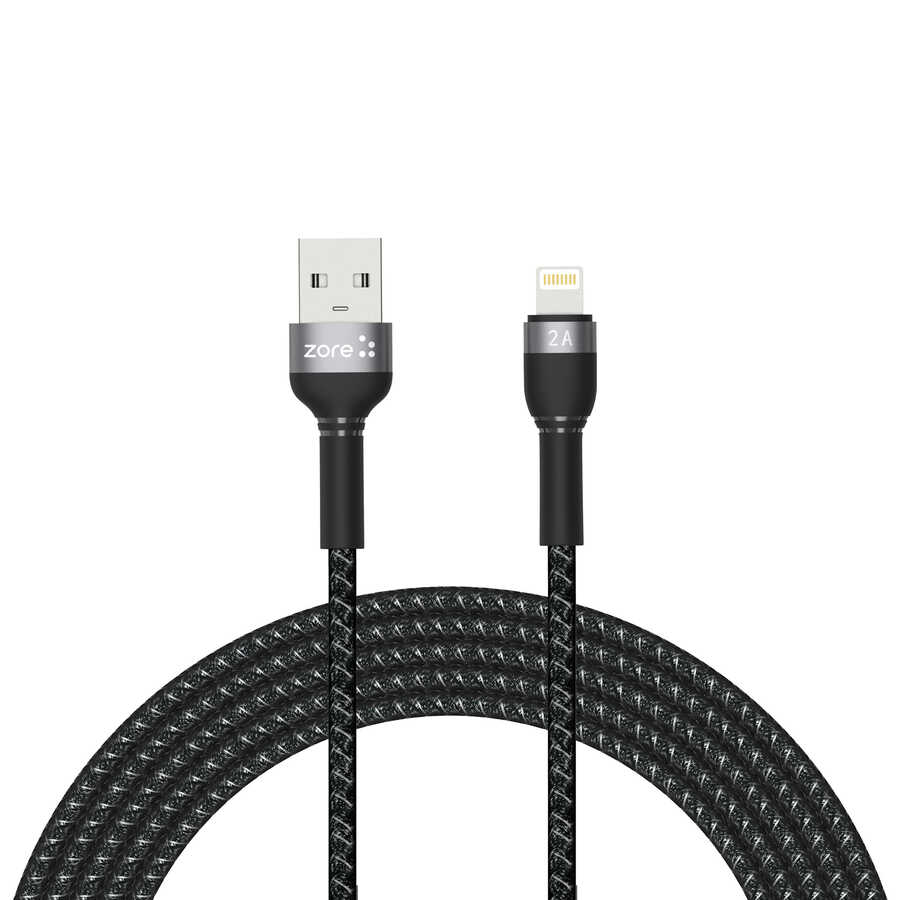 Siyah Shira Serisi Lightning Usb Kablo 3 Metre