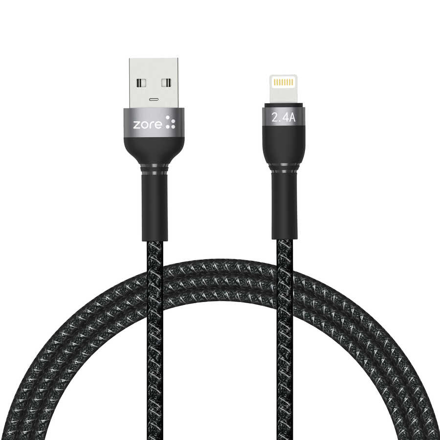Siyah Shira Serisi Lightning Usb Kablo 1 Metre