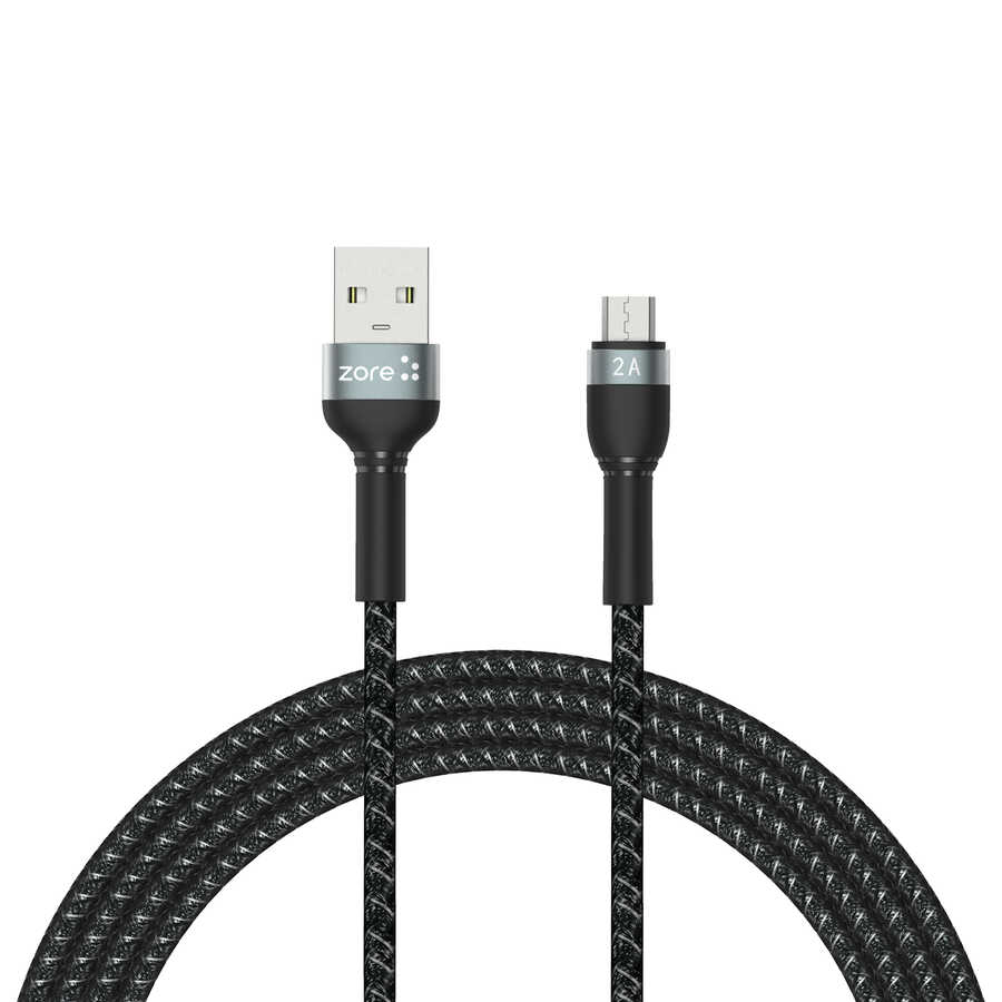 Siyah Shira Serisi Micro Usb Kablo 2 Metre
