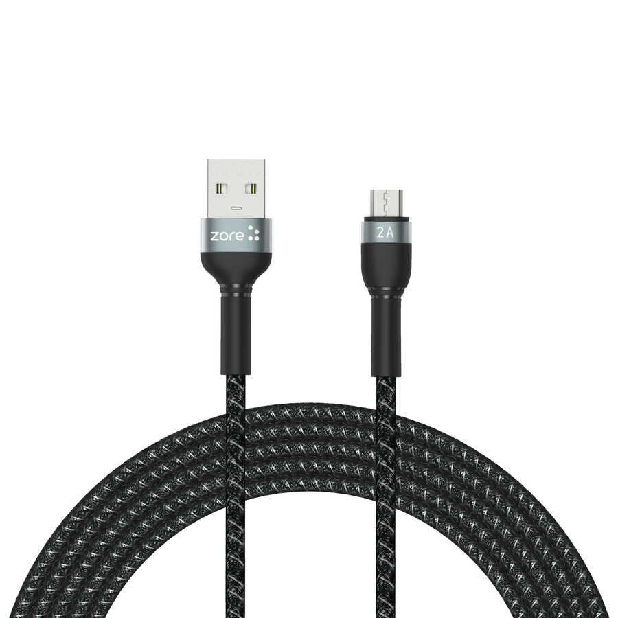 Siyah Shira Serisi Micro Usb Kablo 3 Metre
