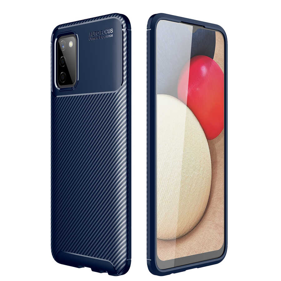Galaxy A03S Kılıf NXXA Negro Silikon Kapak-Lacivert
