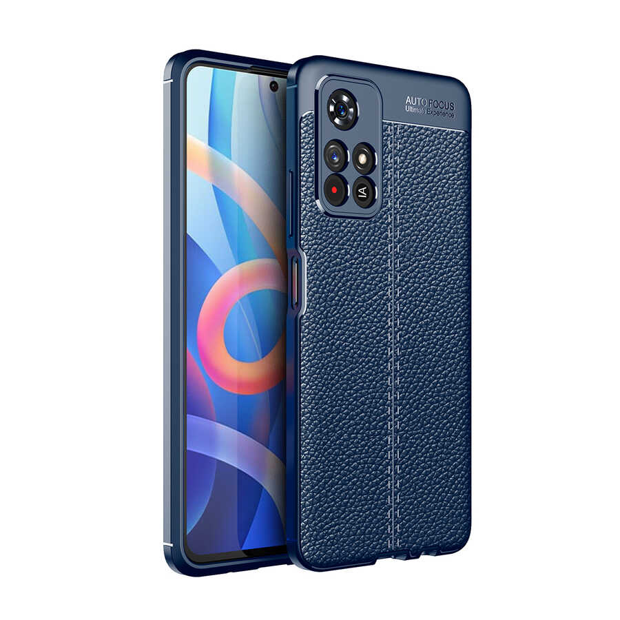 Xiaomi Redmi Note 11T 5G Kılıf NXXA Niss Silikon Kapak-Lacivert