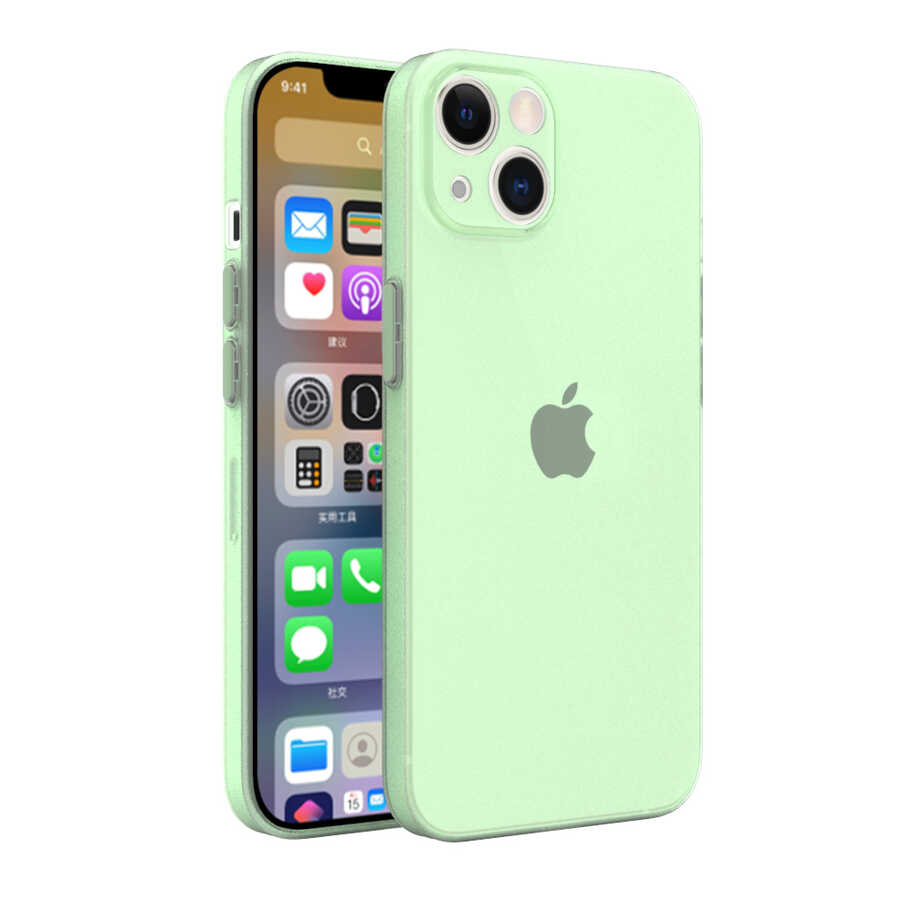 iPhone 13 Kılıf NXXA Tiny Kapak-Açık Yeşil