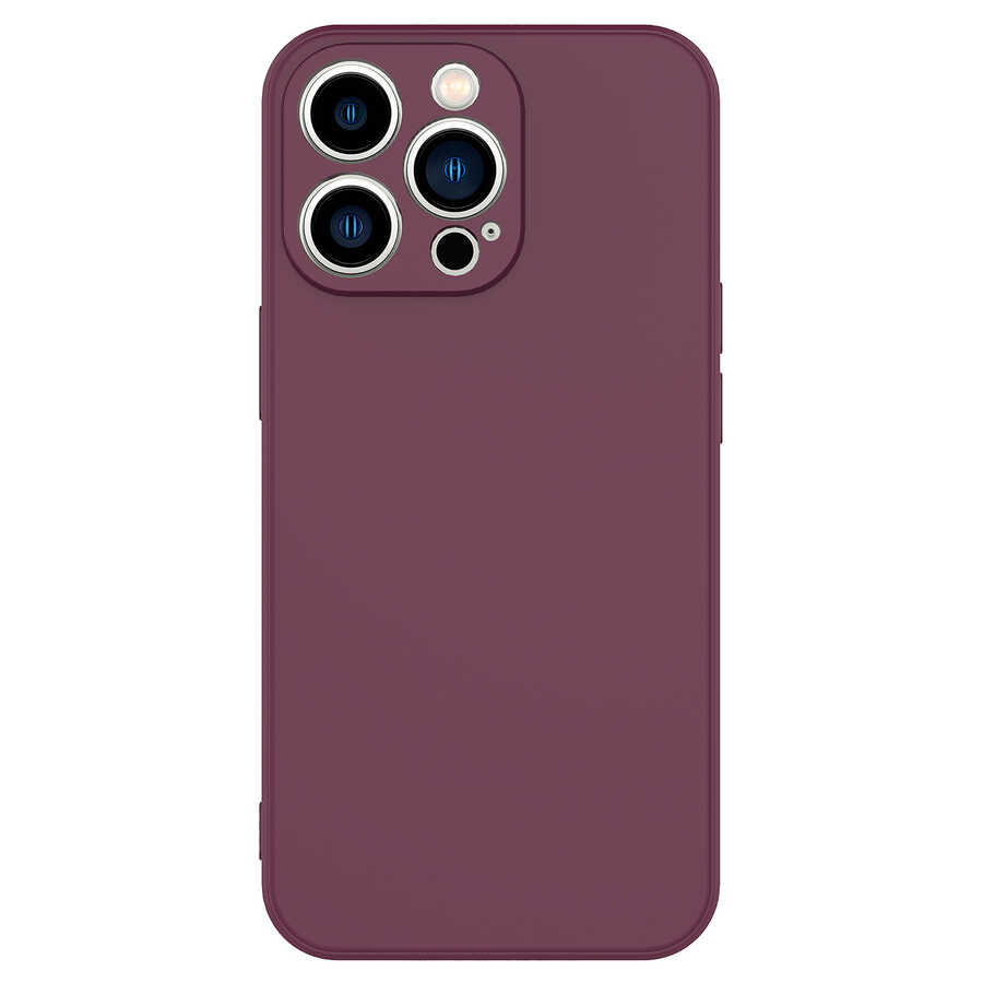 iPhone 13 Pro Uyumlu NXXA Mara LaAAKan Kapak-Koyu Mor
