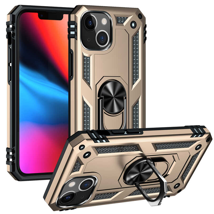 iPhone 13 Mini Uyumlu NXXA Vega Kapak-Gold