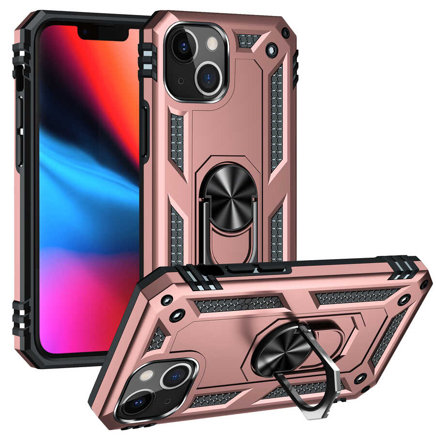 iPhone 13 Mini Kılıf NXXA Vega Kapak-Rose Gold