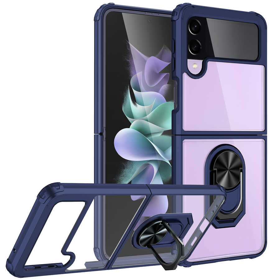 Galaxy Z Flip 3 Kılıf NXXA Mola Kapak-Lacivert