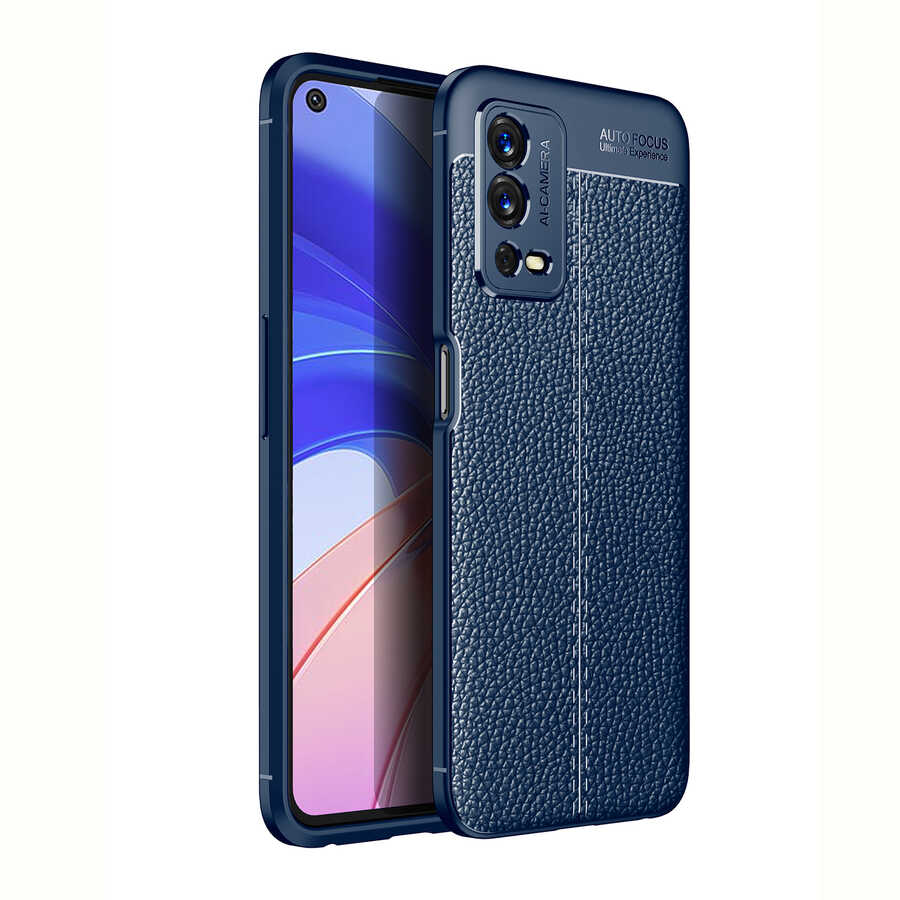 Oppo A55 4G Kılıf NXXA Niss Silikon Kapak-Lacivert