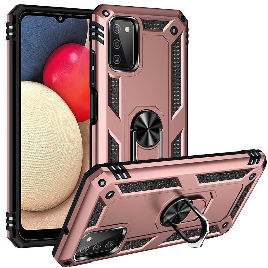 Galaxy A03S Kılıf NXXA Vega Kapak-Rose Gold