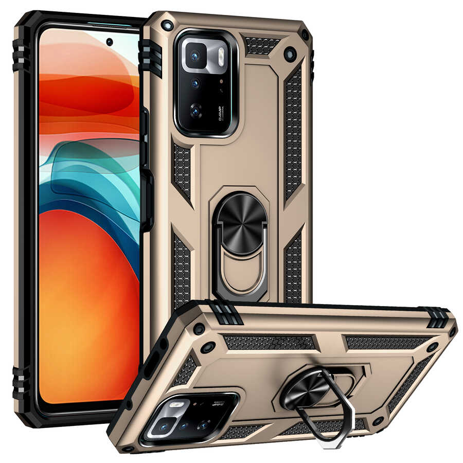 Xiaomi Poco X3 GT Kılıf NXXA Vega Kapak-Gold