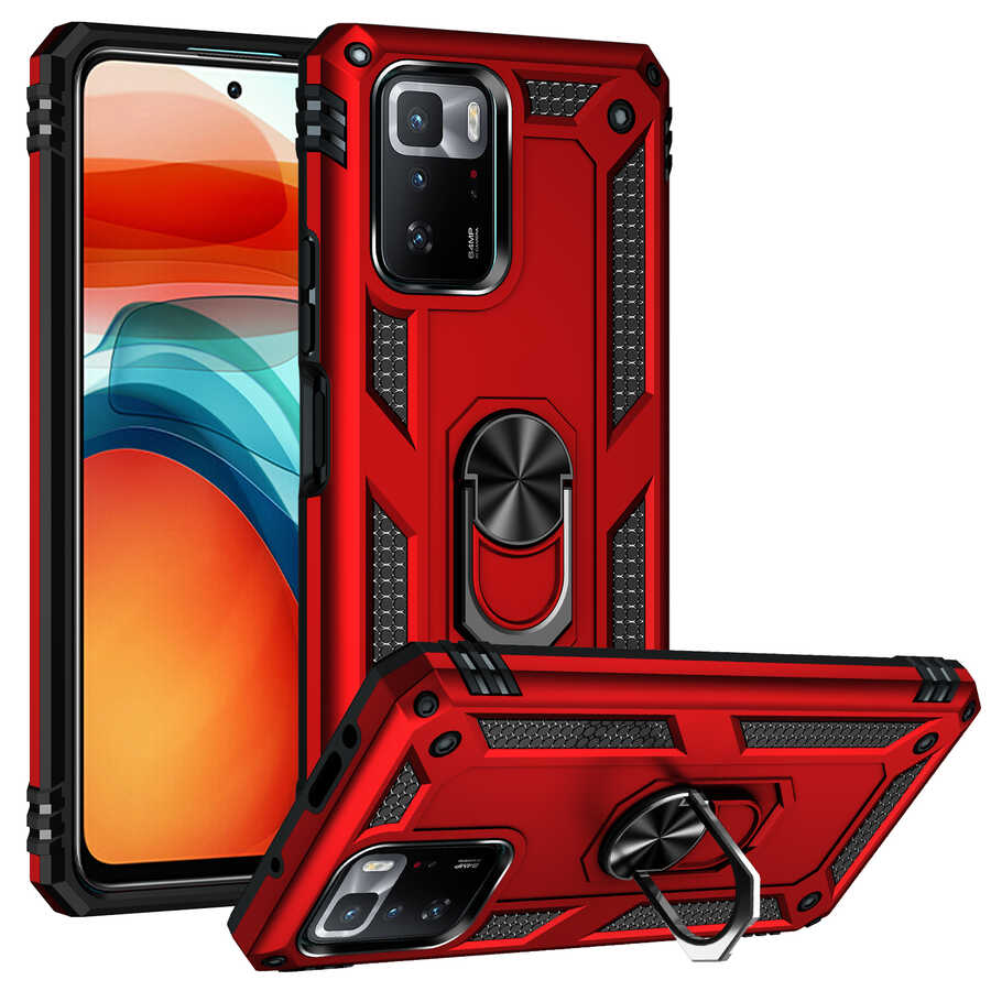 Xiaomi Poco X3 GT Kılıf NXXA Vega Kapak-Kırmızı