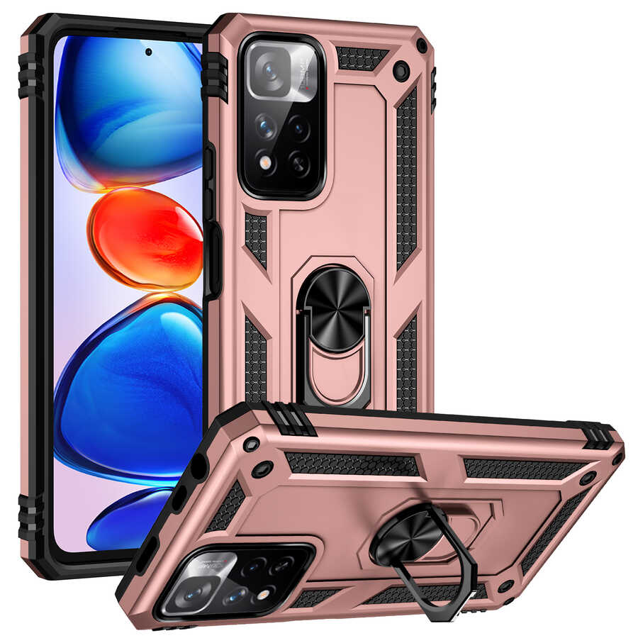 Xiaomi Redmi Infinix Note 11 Pro Plus 5G Kılıf NXXA Vega Kapak-Rose Gold