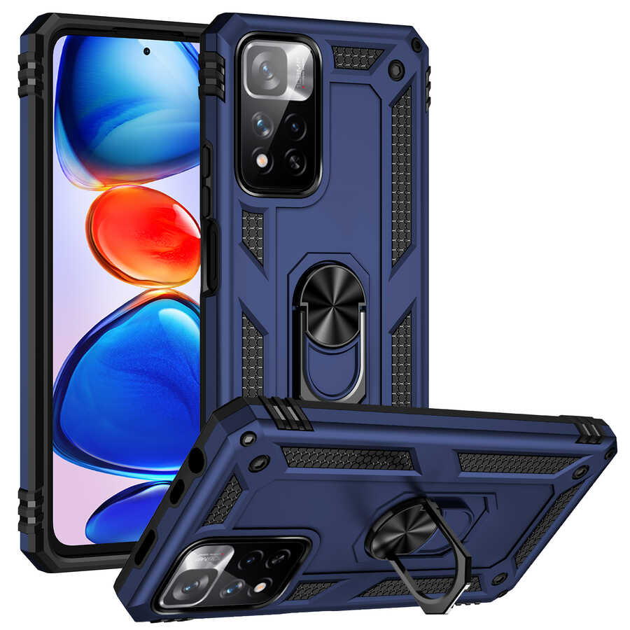 Xiaomi Redmi Infinix Note 11 Pro Plus 5G Kılıf NXXA Vega Kapak-Mavi