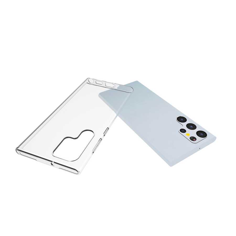 Galaxy S22 Ultra Kılıf NXXA Süper Silikon Kapak-Renksiz