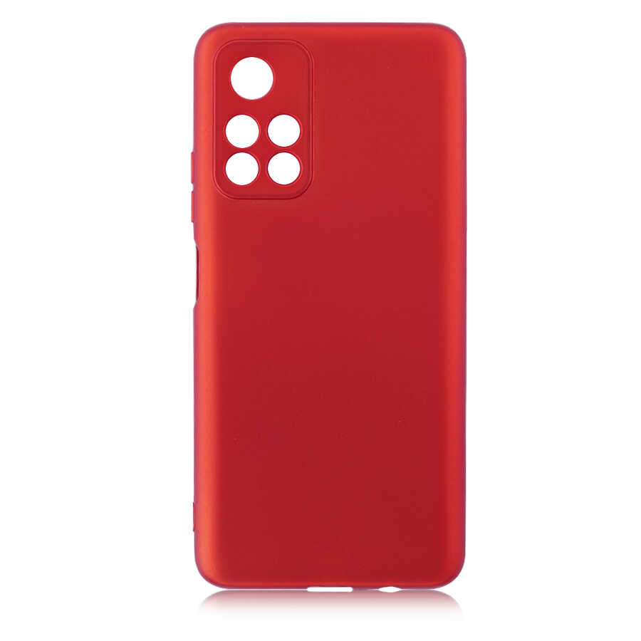 Xiaomi Poco M4 Pro 5G Kılıf NXXA Premier Silikon Kapak-Kırmızı