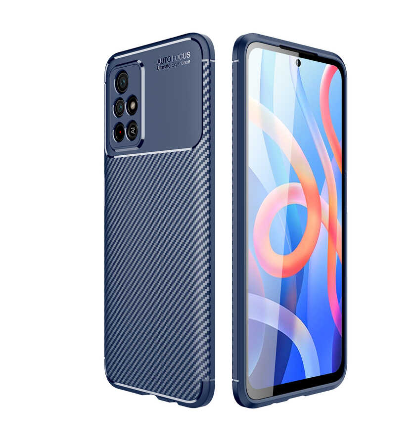 Xiaomi Poco M4 Pro 5G Kılıf NXXA Negro Silikon Kapak-Lacivert