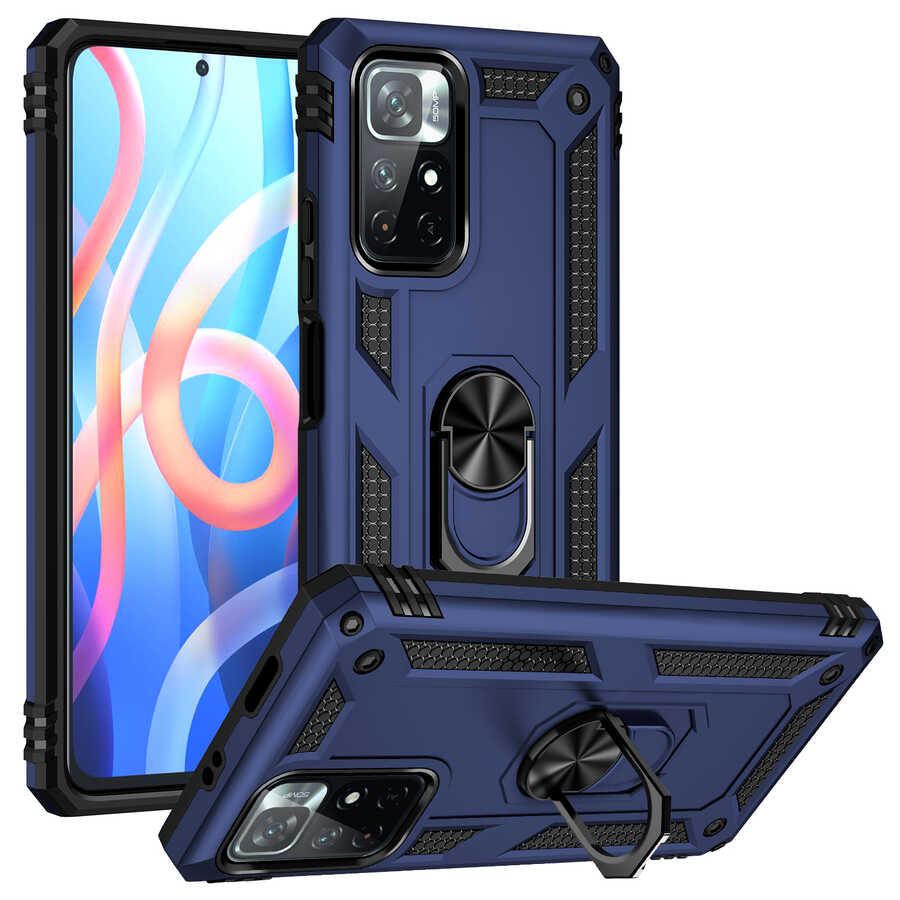 Xiaomi Poco M4 Pro 5G Kılıf NXXA Vega Kapak-Mavi
