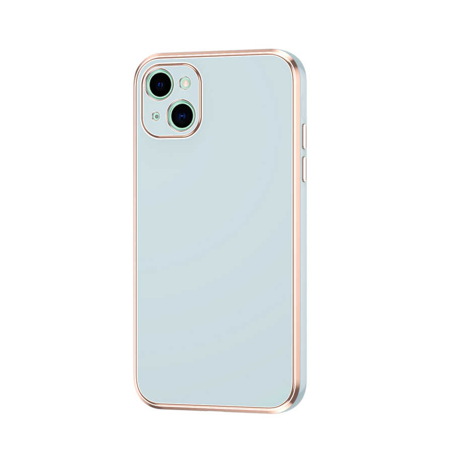 iPhone 13 Uyumlu NXXA Bark Kapak-Mavi Açık
