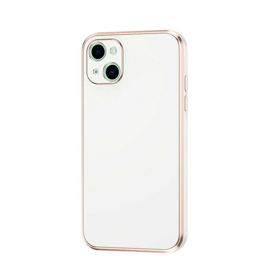 iPhone 13 Uyumlu NXXA Bark Kapak-Beyaz