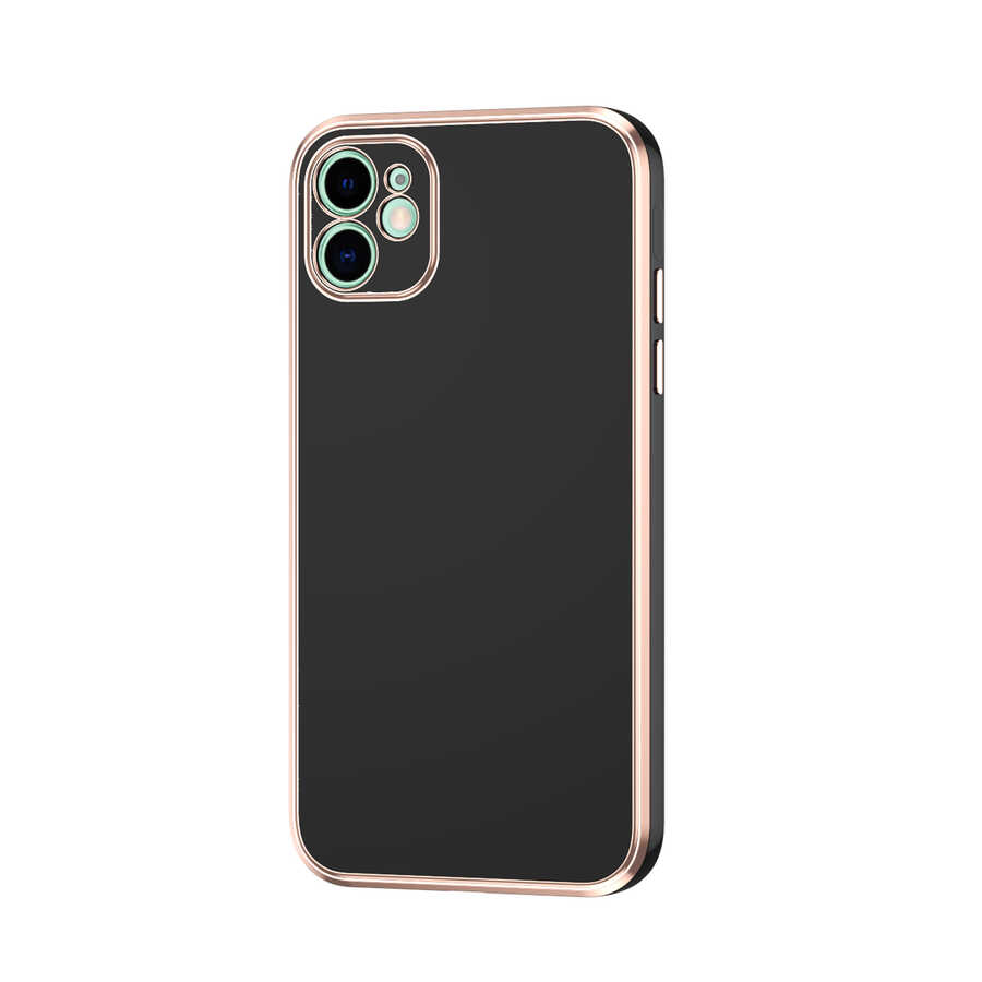 iPhone 12 Kılıf NXXA Bark Kapak-Siyah