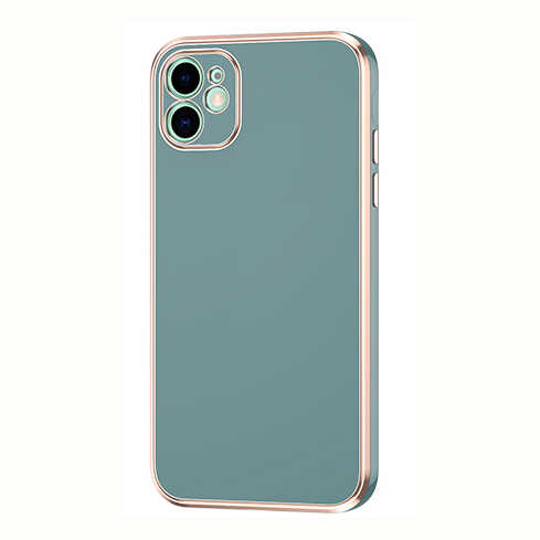 iPhone 12 Kılıf NXXA Bark Kapak-Petrol Yeşil