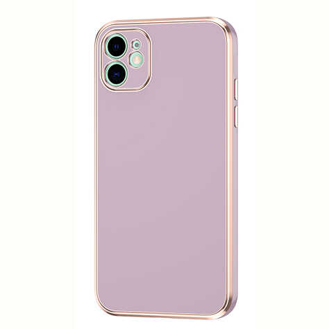 iPhone 12 Kılıf NXXA Bark Kapak-Lila