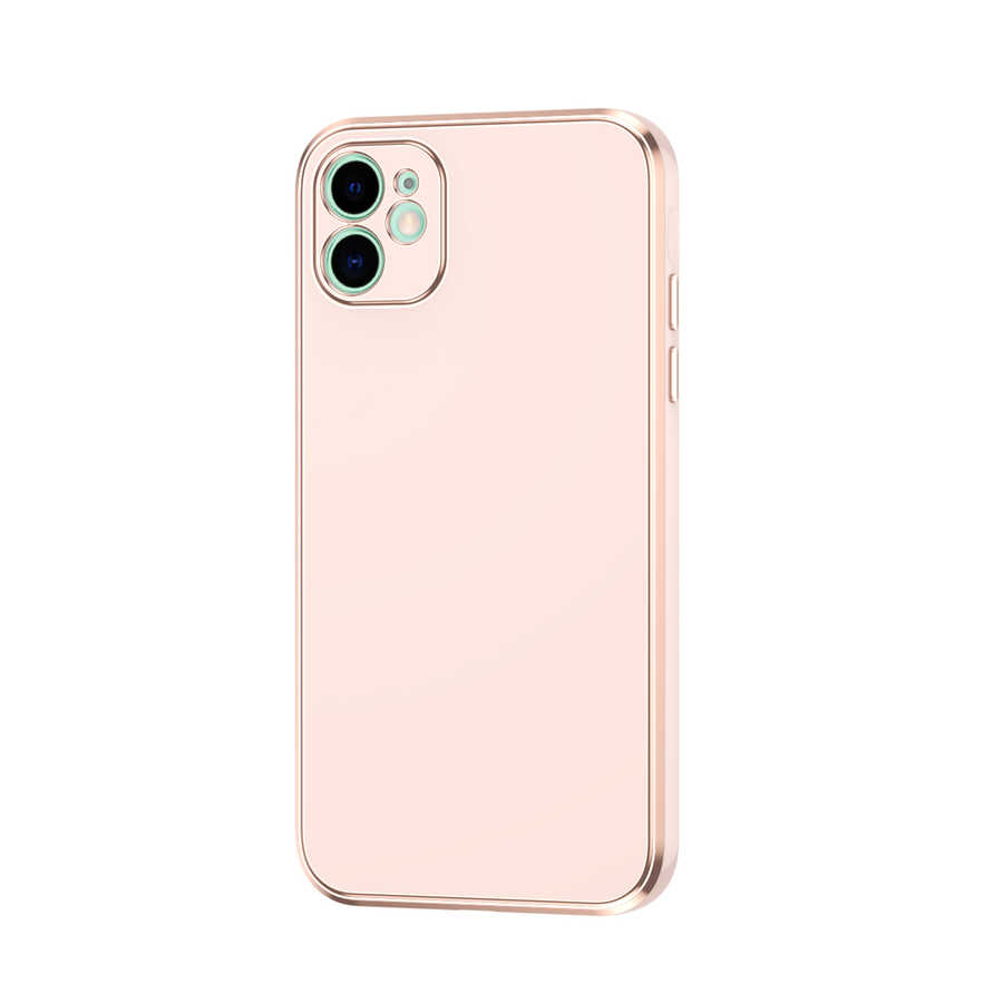 iPhone 12 Uyumlu NXXA Bark Kapak-Rose Gold