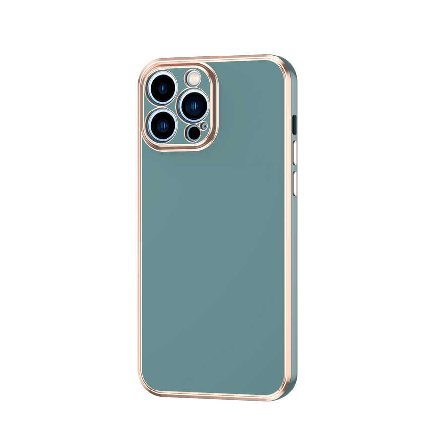 iPhone 13 Pro Uyumlu NXXA Bark Kapak-Petrol Yeşil