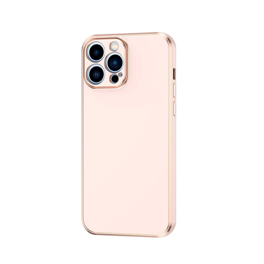 iPhone 13 Pro Uyumlu NXXA Bark Kapak-Rose Gold