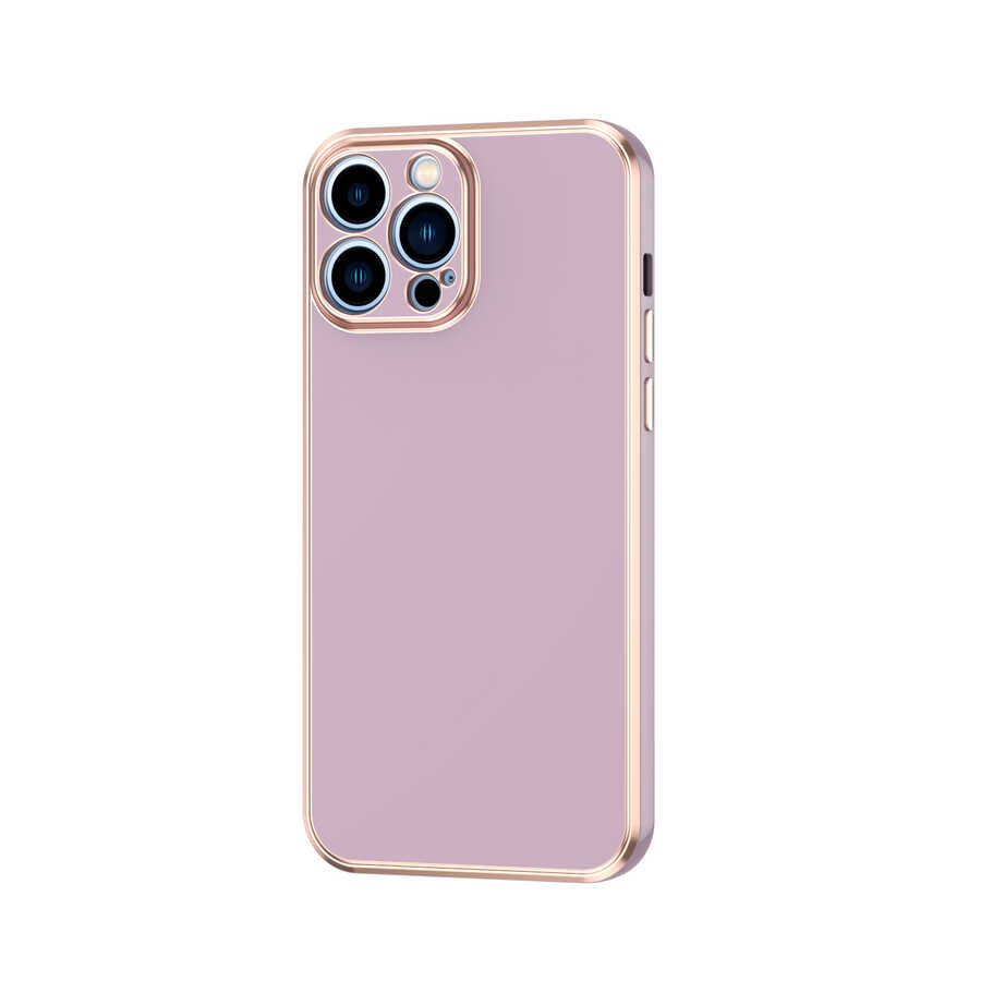 iPhone 12 Pro Max Uyumlu NXXA Bark Kapak-Lila