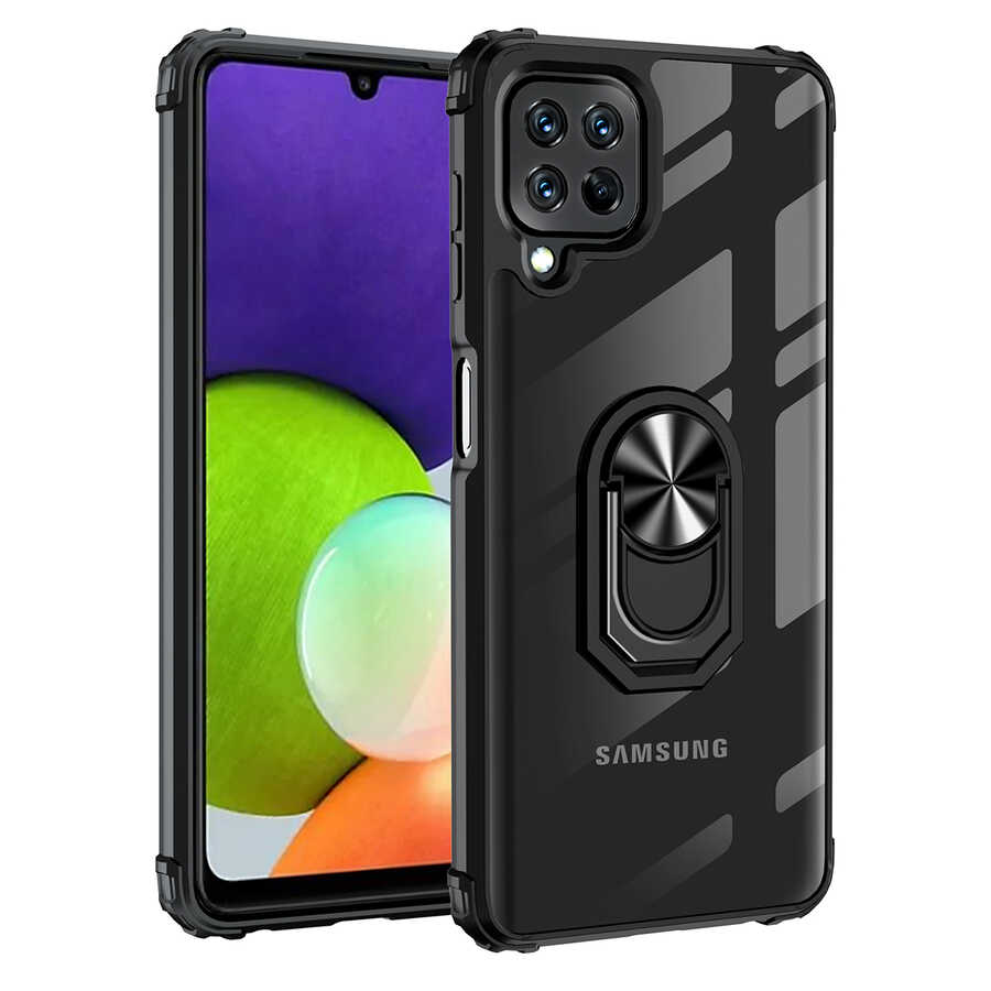 Galaxy M22 Kılıf NXXA Mola Kapak-Siyah