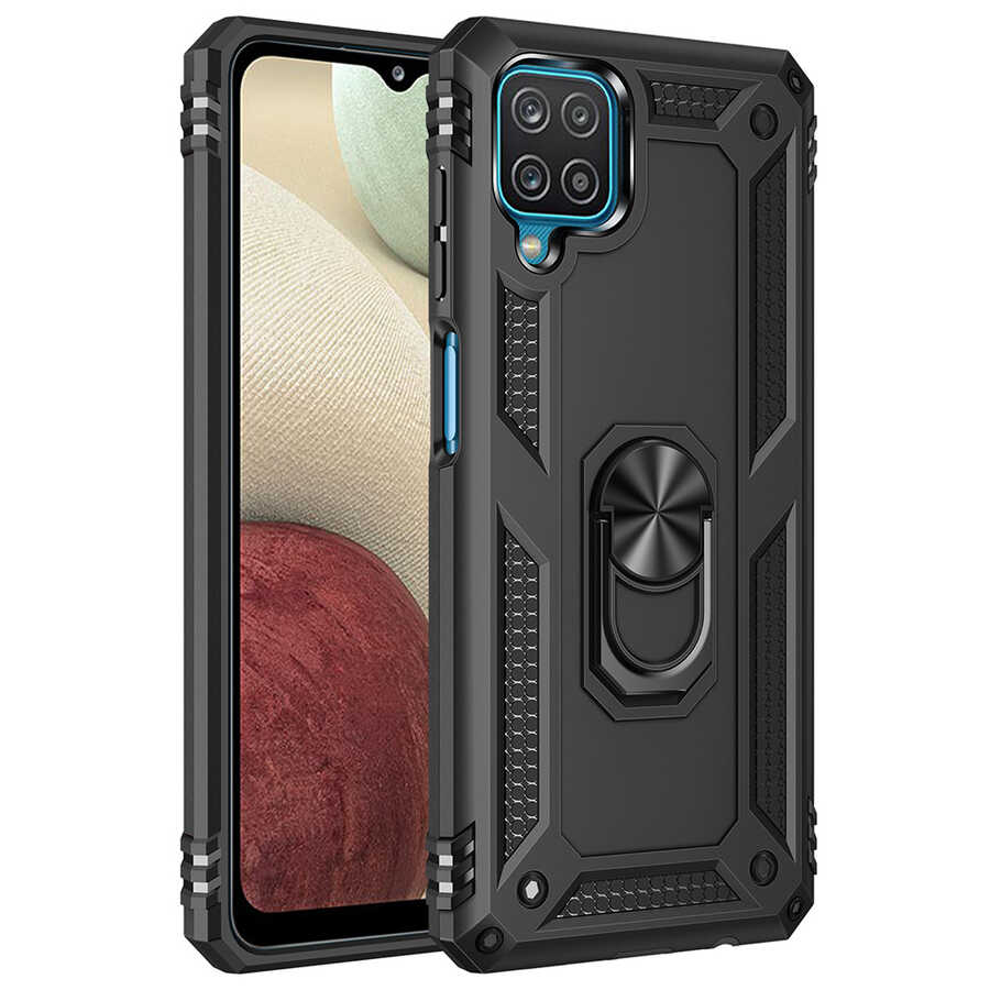 Galaxy M22 Kılıf NXXA Vega Kapak-Siyah