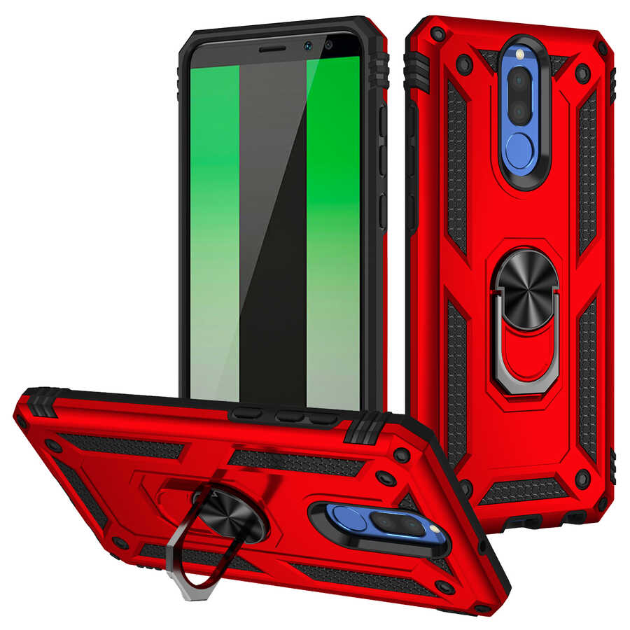 Huawei Mate 10 Lite Kılıf NXXA Vega Kapak-Kırmızı