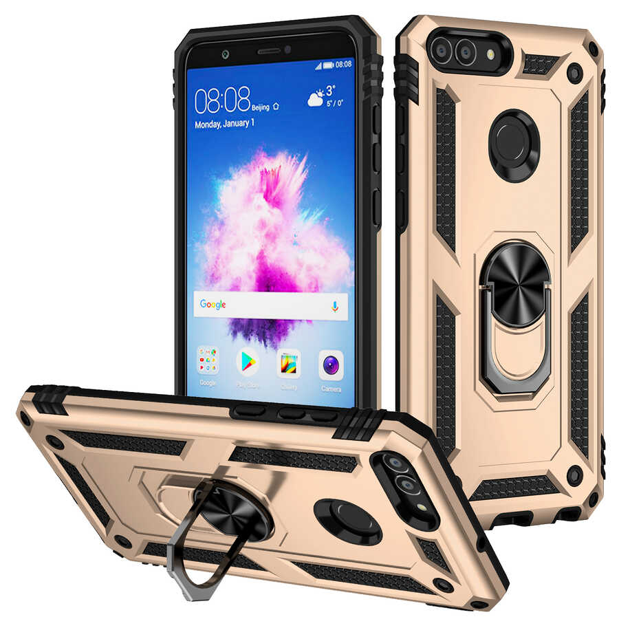 Huawei P Smart Kılıf NXXA Vega Kapak-Gold