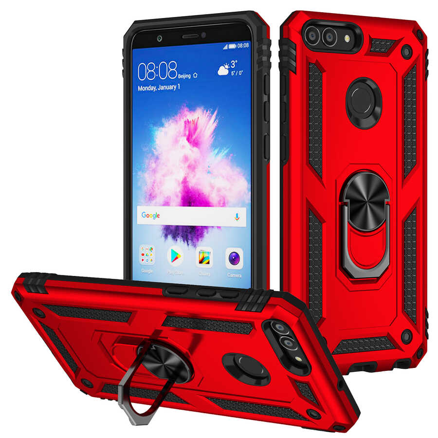 Huawei P Smart Kılıf NXXA Vega Kapak-Kırmızı