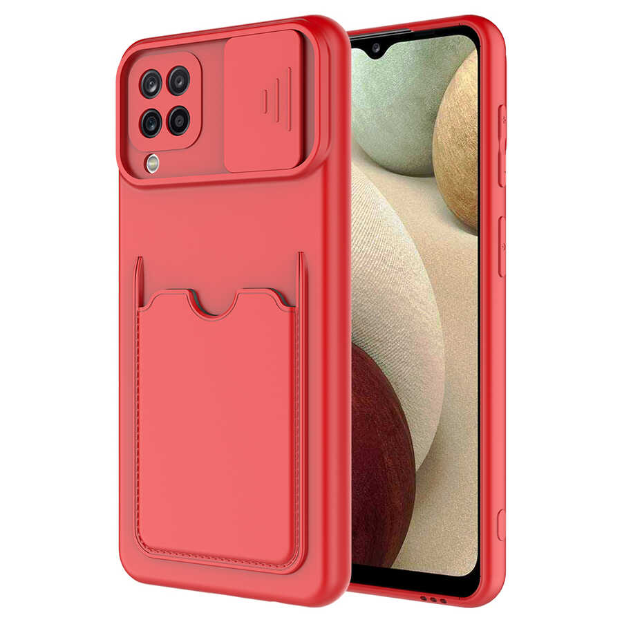 Galaxy M32 Kılıf NXXA Kartix Kapak-Kırmızı