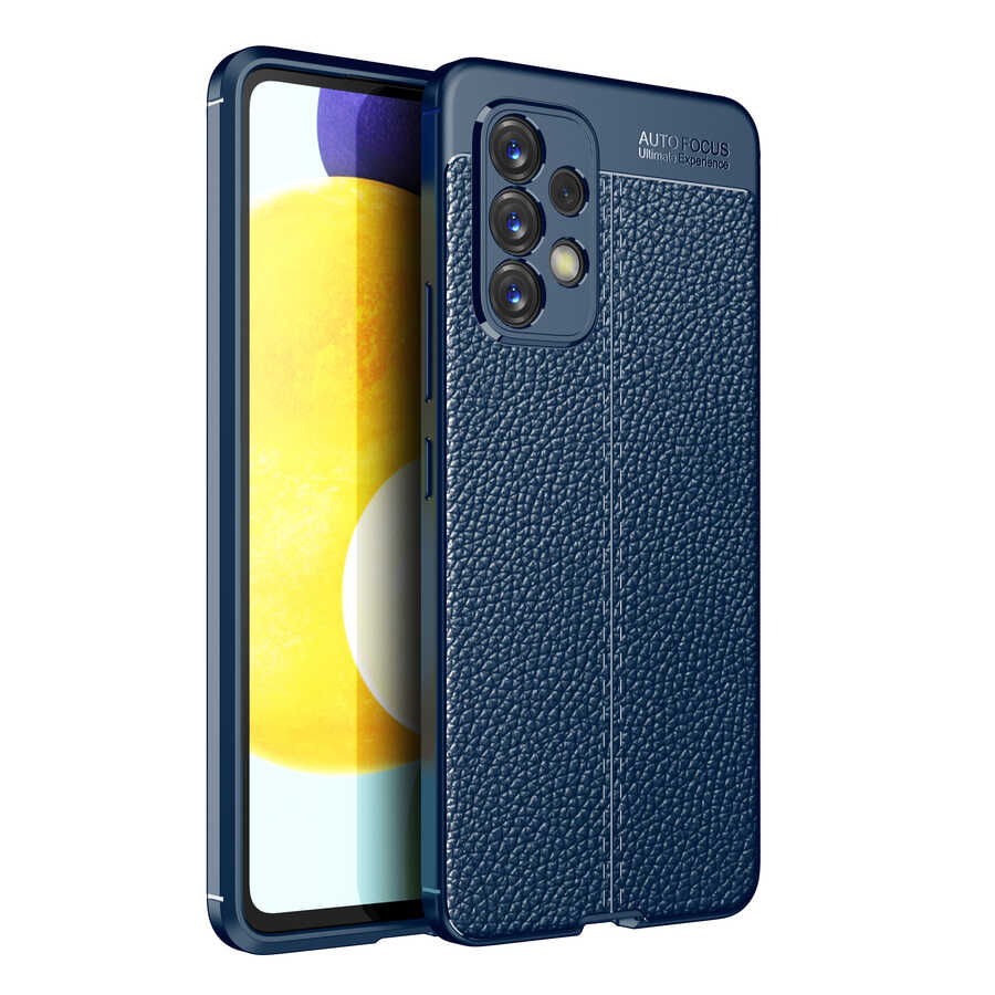 Galaxy A73 Kılıf NXXA Niss Silikon Kapak-Lacivert