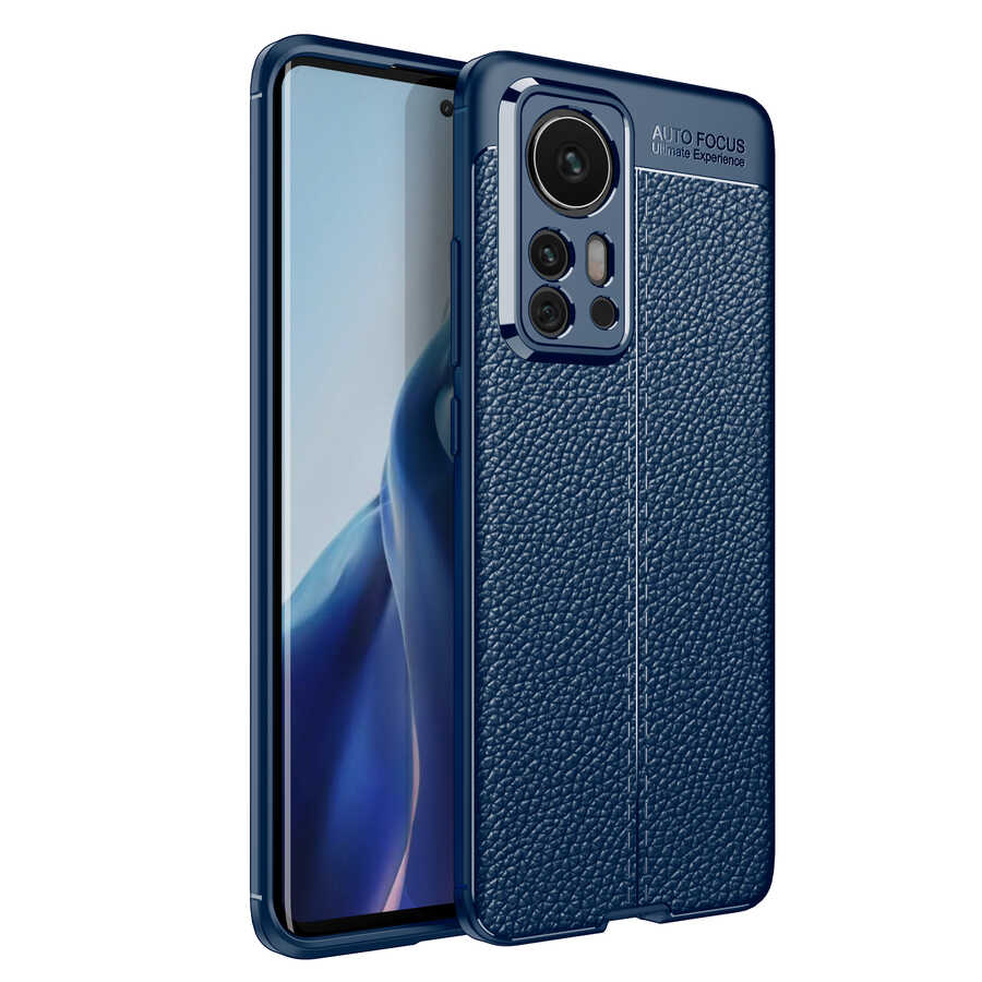 Xiaomi Mi 12 Pro Kılıf NXXA Niss Silikon Kapak-Lacivert