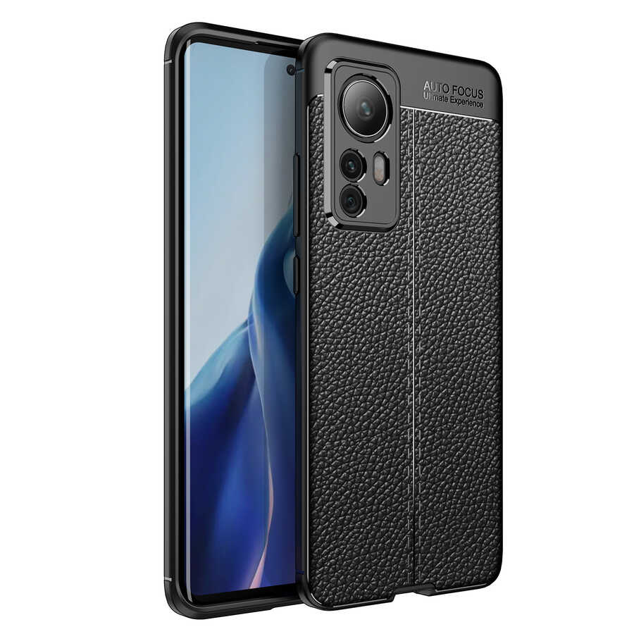 Xiaomi Mi 12 Kılıf NXXA Niss Silikon Kapak-Siyah