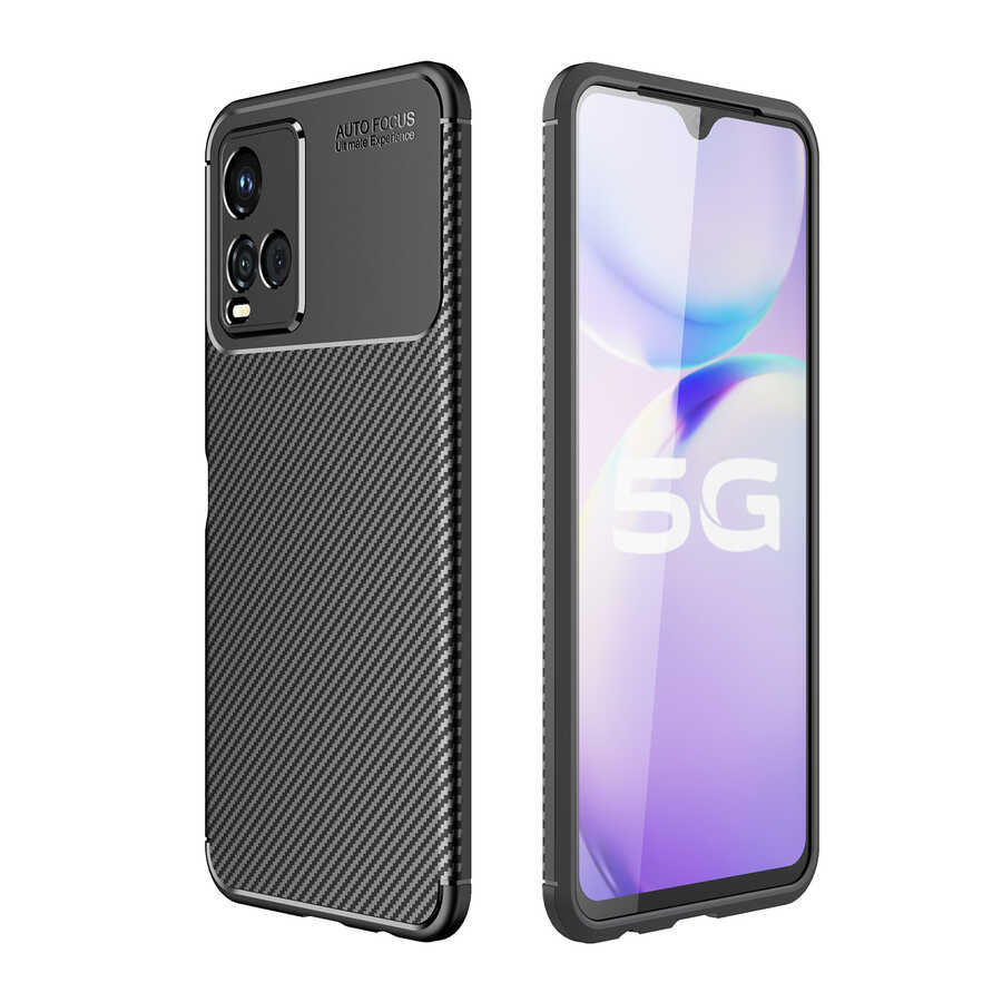 Vivo Y21S Kılıf NXXA Negro Silikon Kapak-Siyah